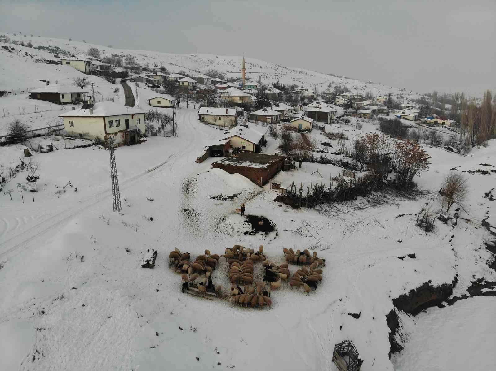 Çetin kış aylarında köyde yaşam mücadelesi #kirikkale