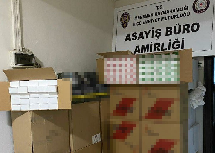 İzmir’de 220 kilo kaçak tütün ele geçirildi #izmir