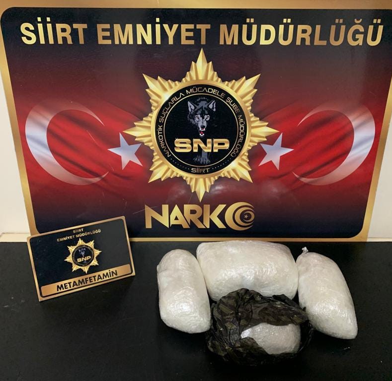 Siirt’te 2 kilo 316 gram uyuşturucu madde ele geçirildi