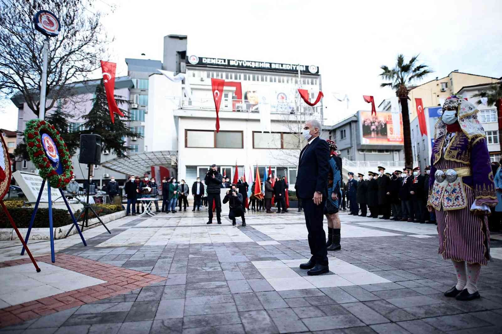Atatürk’ün Denizli’ye gelişinin 91. yıldönümü anıldı #denizli