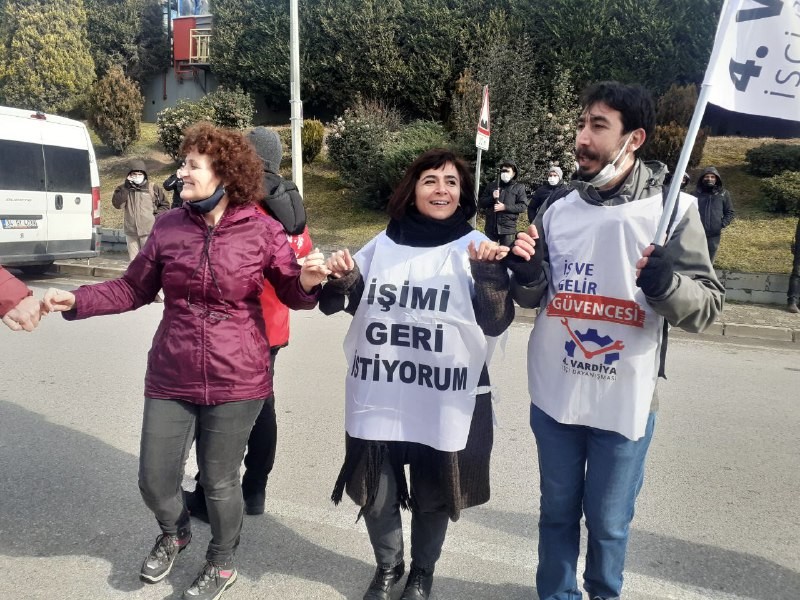 Fabrika işçilerinden halaylı eylem #kocaeli