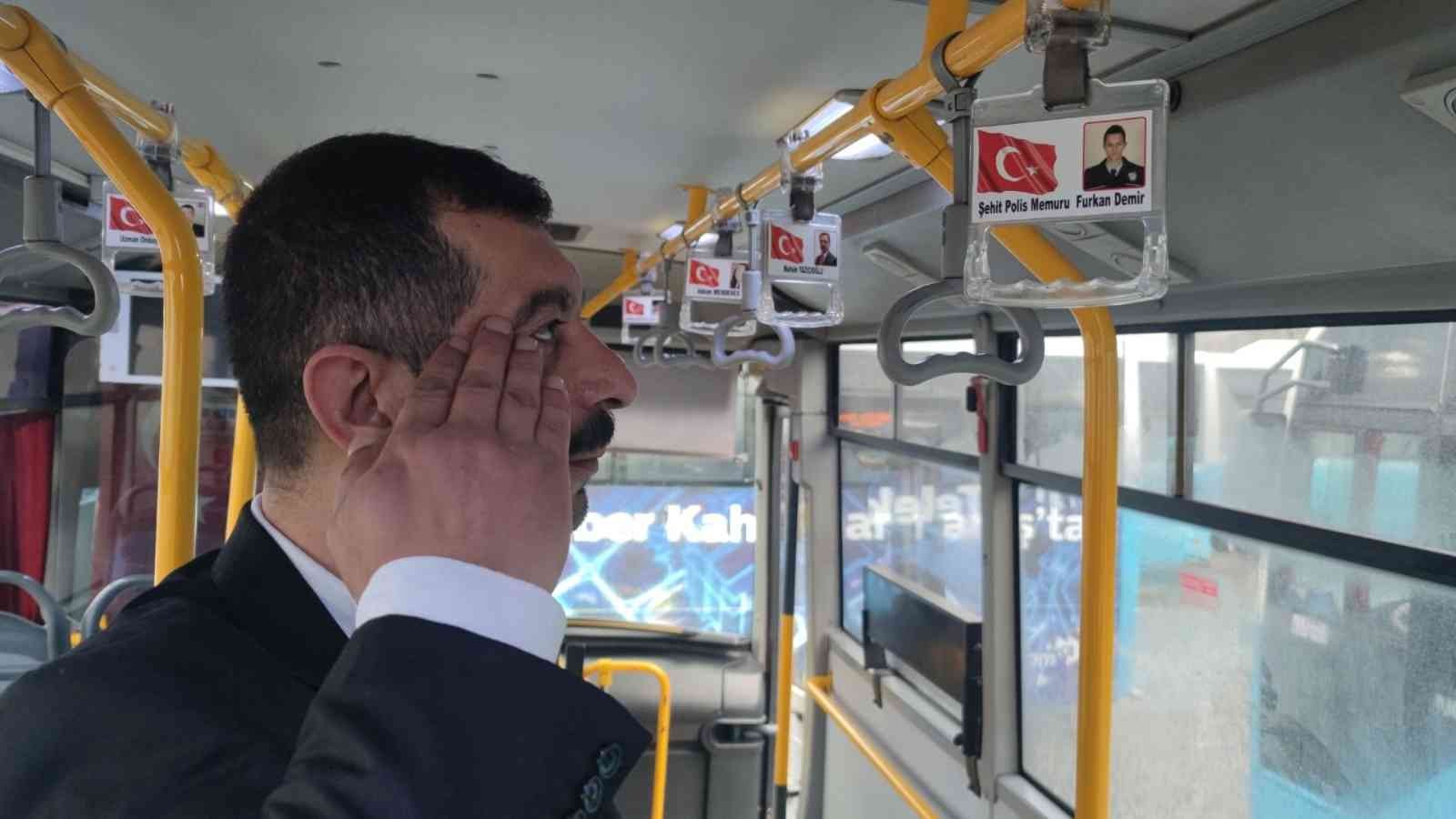 Şehitlerin ismini otobüste yaşatıyor #kahramanmaras