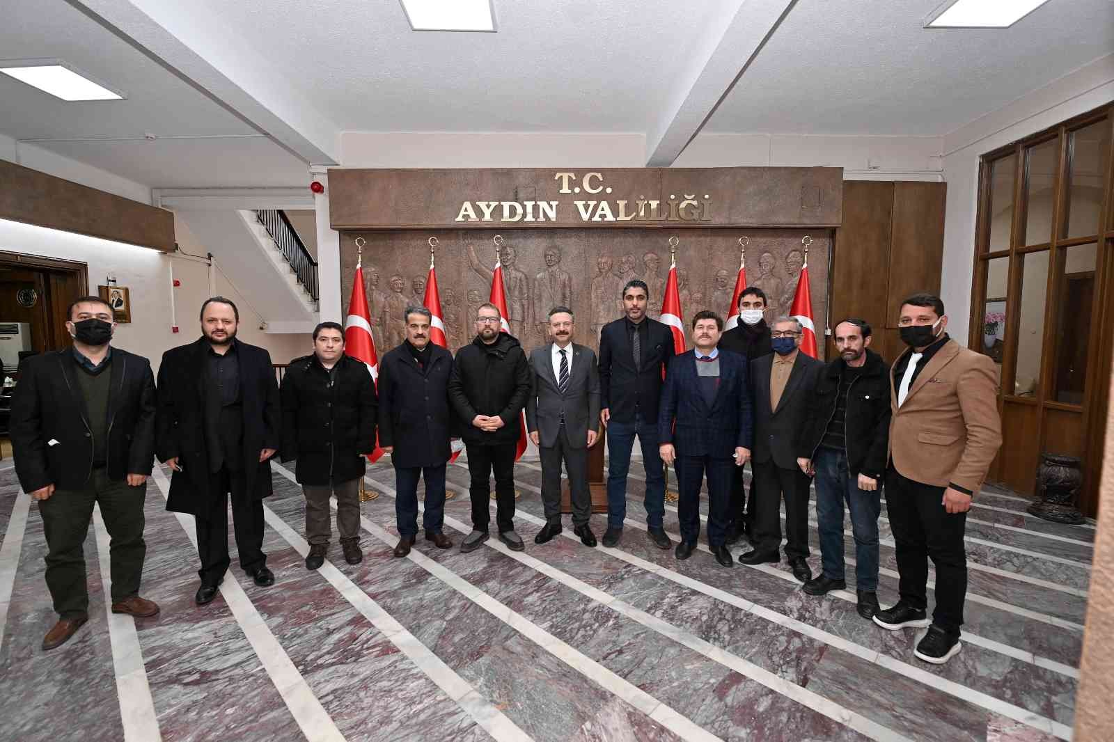 AGC yeni yönetimi ilk ziyaretini Vali Aksoy’a gerçekleştirdi #aydin