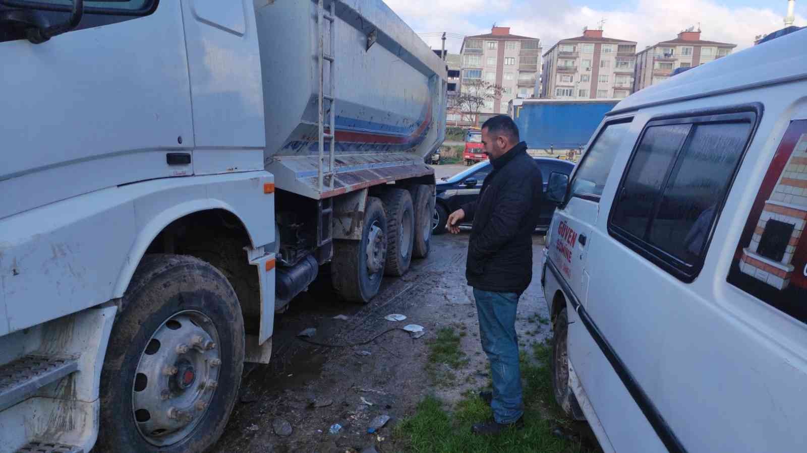 Hırsızlar kamyon akülerine dadandı #bursa