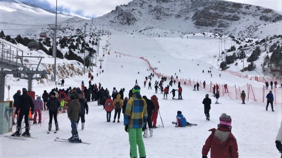 Ergan’da hafta sonu kayak heyecanı #erzincan