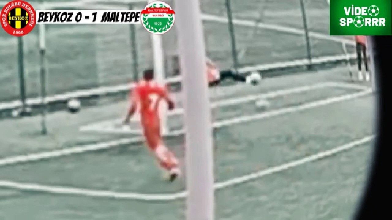 Amatör maçta ilginç olay: Top toplayıcı çocuk golü kurtardı! #istanbul