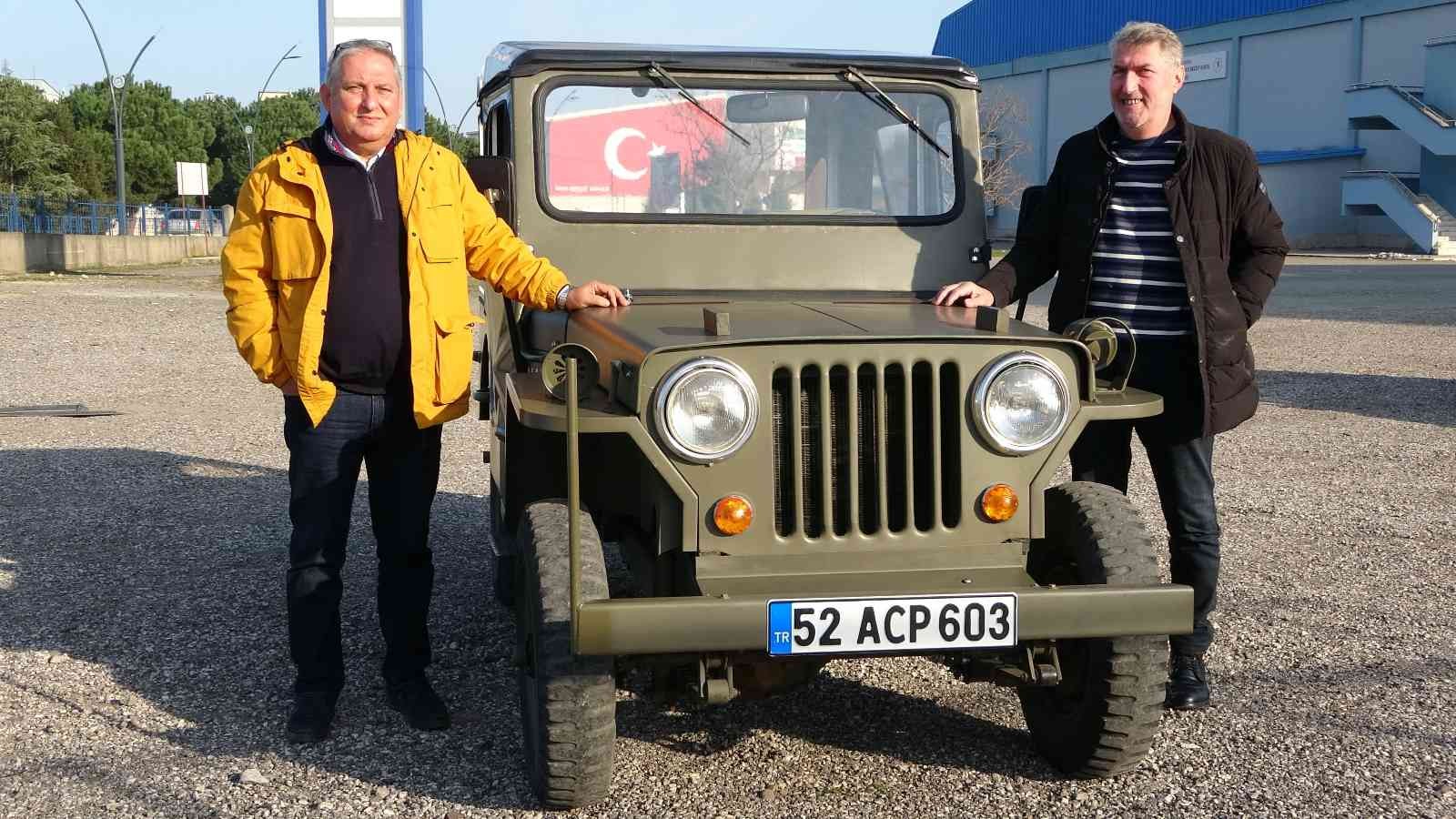 Hurdalıktan aldığı askeri cipi 110 bin lira harcayarak 70 yıl önceki haline çevirdi