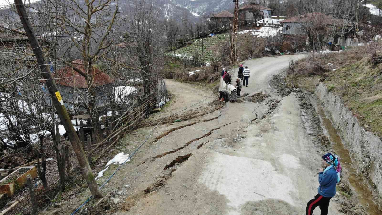 Heyelan bölgesinde tahliye edilen ev sayısı 8 oldu