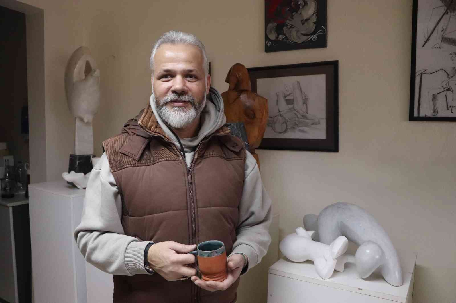 OMÜ’lü öğretim görevlisinin yaptığı heykeller Türkiye’yi süslüyor #samsun