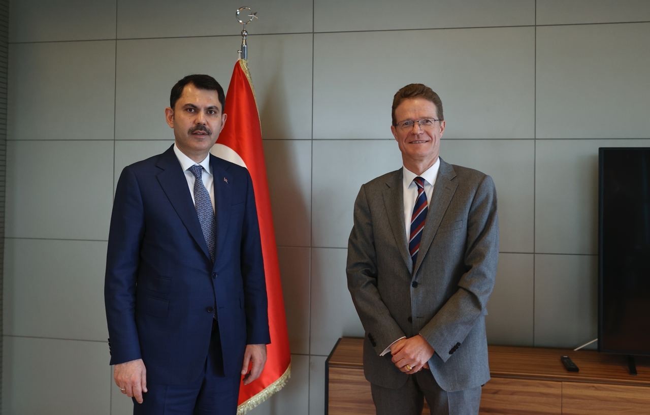 Bakan Kurum, AB Türkiye Delegasyonu Başkanı Meyer-Landrut’u kabul etti
