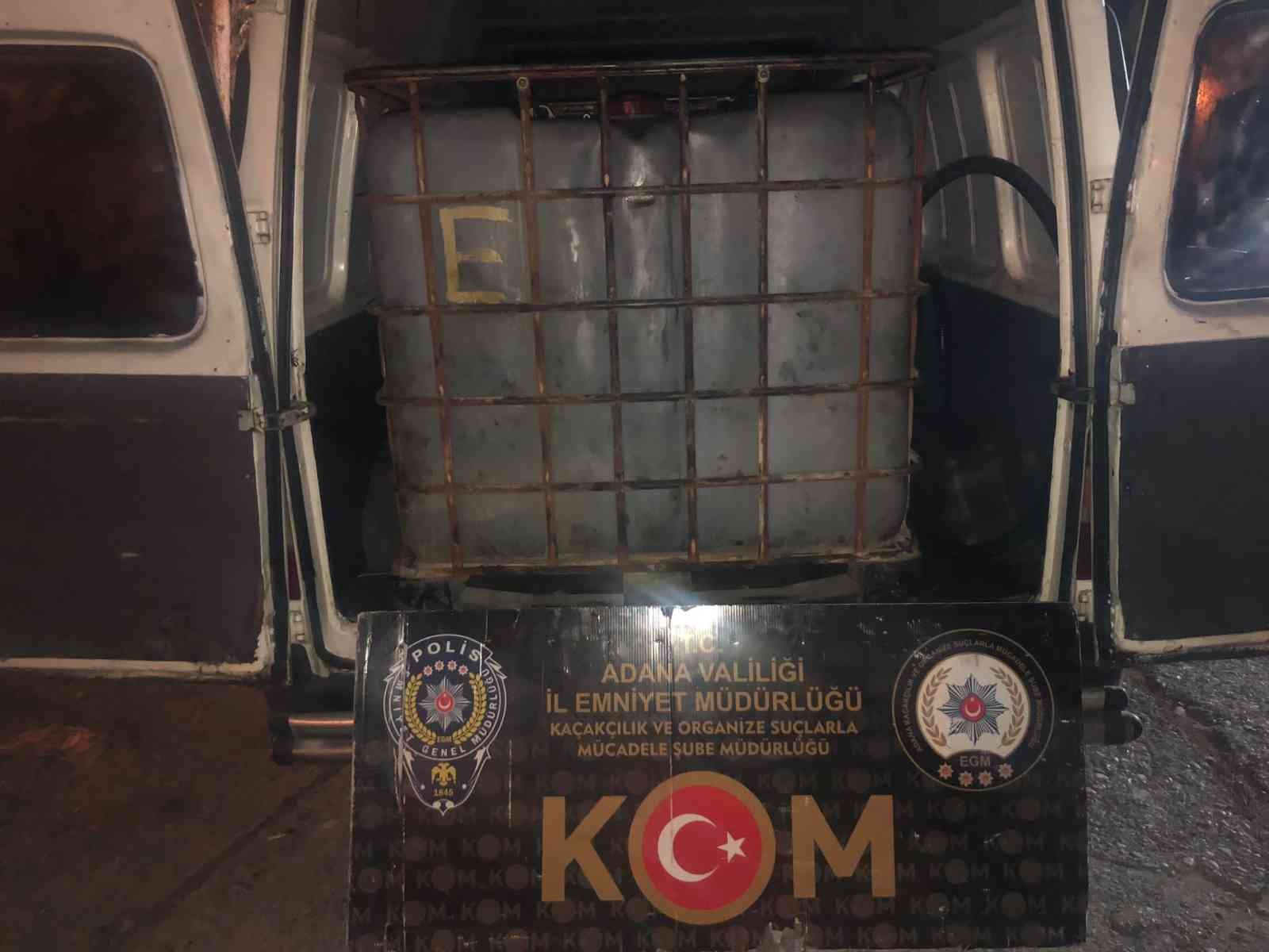 Adana’da 6 bin litre kaçak akaryakıt ele geçirildi #adana