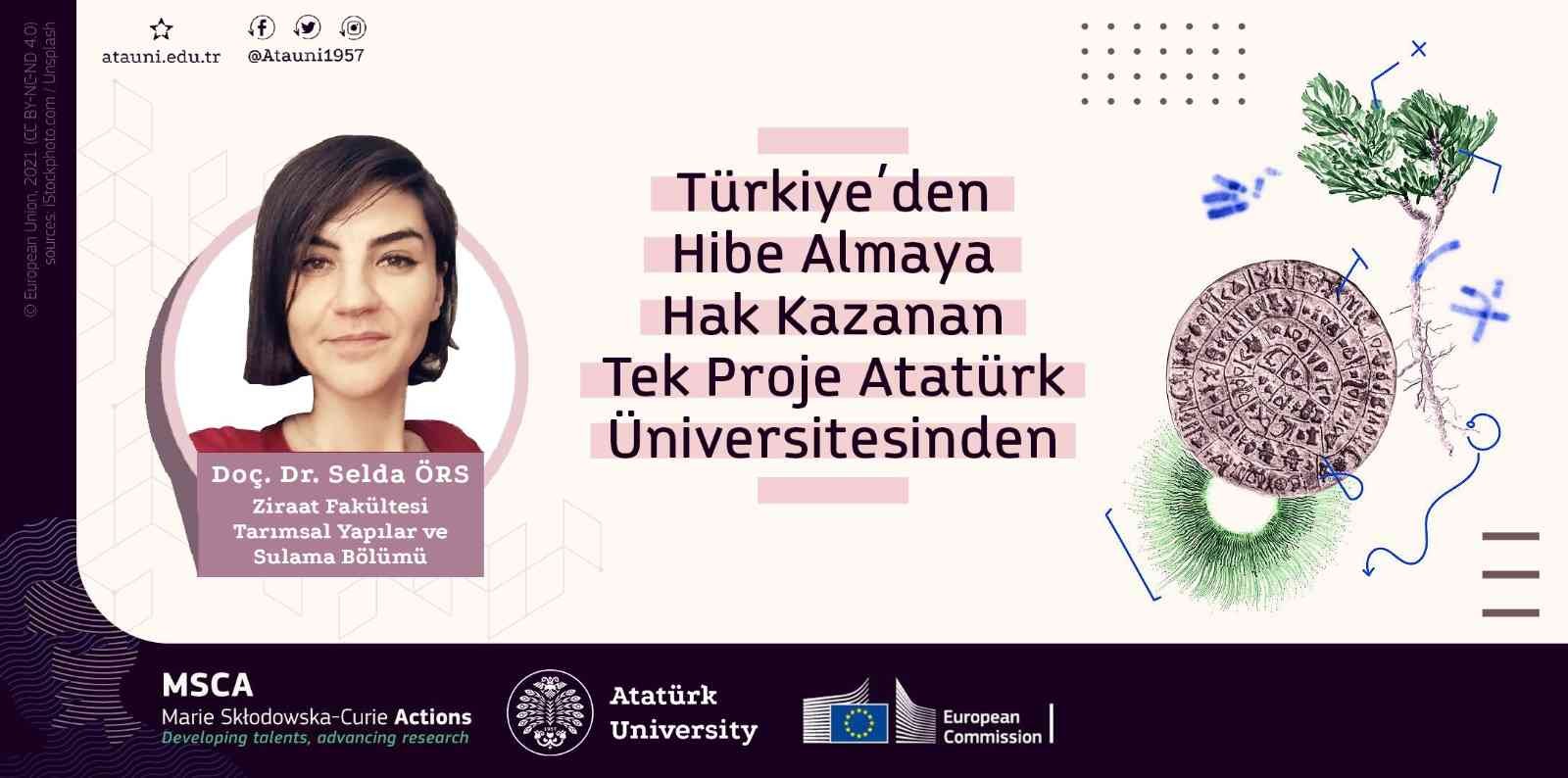 Türkiye’den hibe almaya hak kazanan tek proje Atatürk Üniversitesi’nden #erzurum