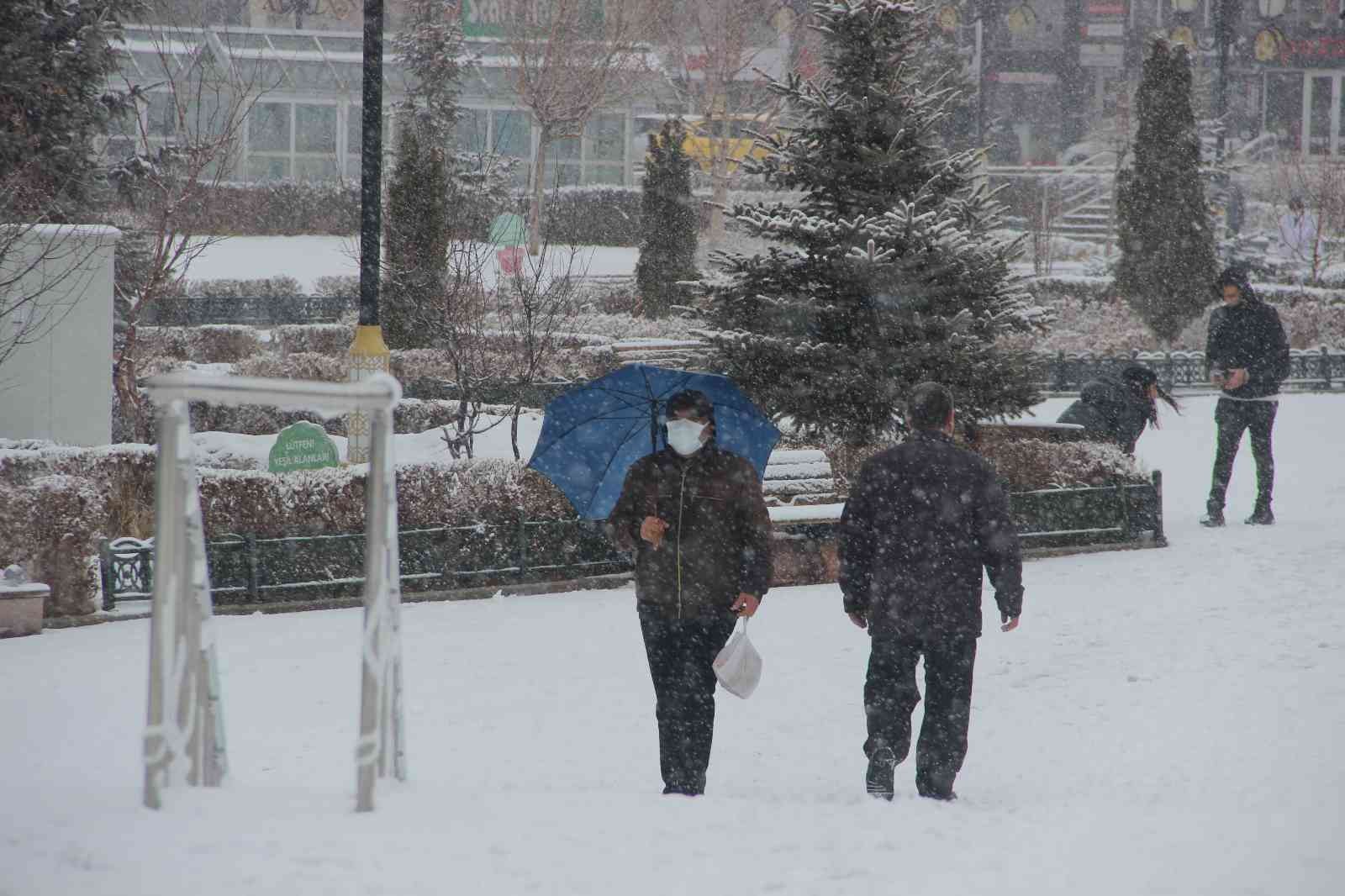 Erzurum’da kış geri döndü #erzurum