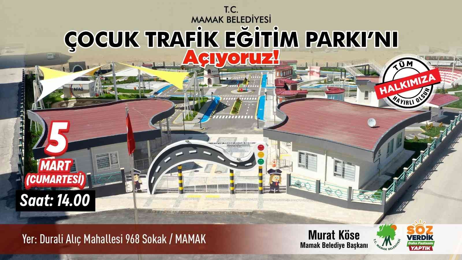 Mamak’taki Çocuk Trafik Eğitim Parkı hizmete açılıyor #ankara