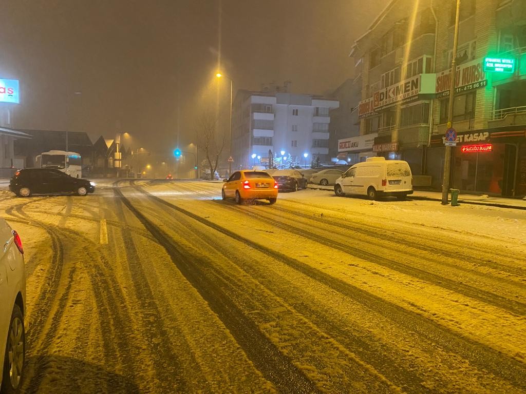 Ankara’da kar yağışı etkili oldu #ankara