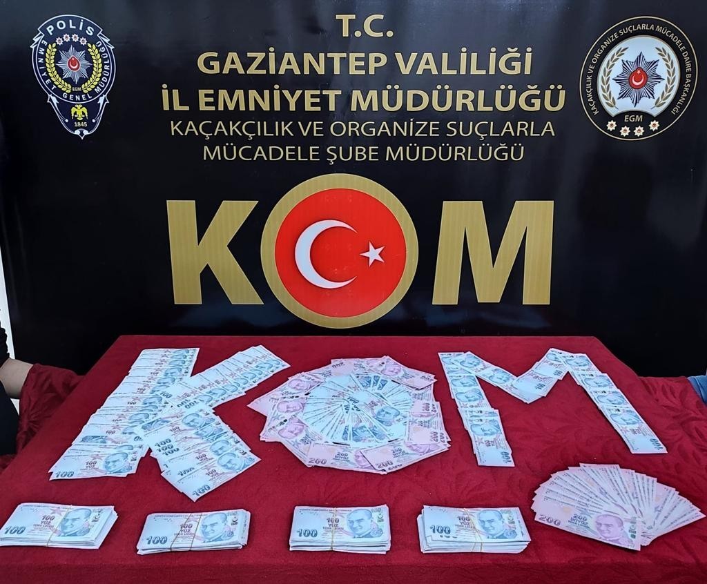 Gaziantep’te bin 81 adet sahte banknot ele geçirildi #gaziantep