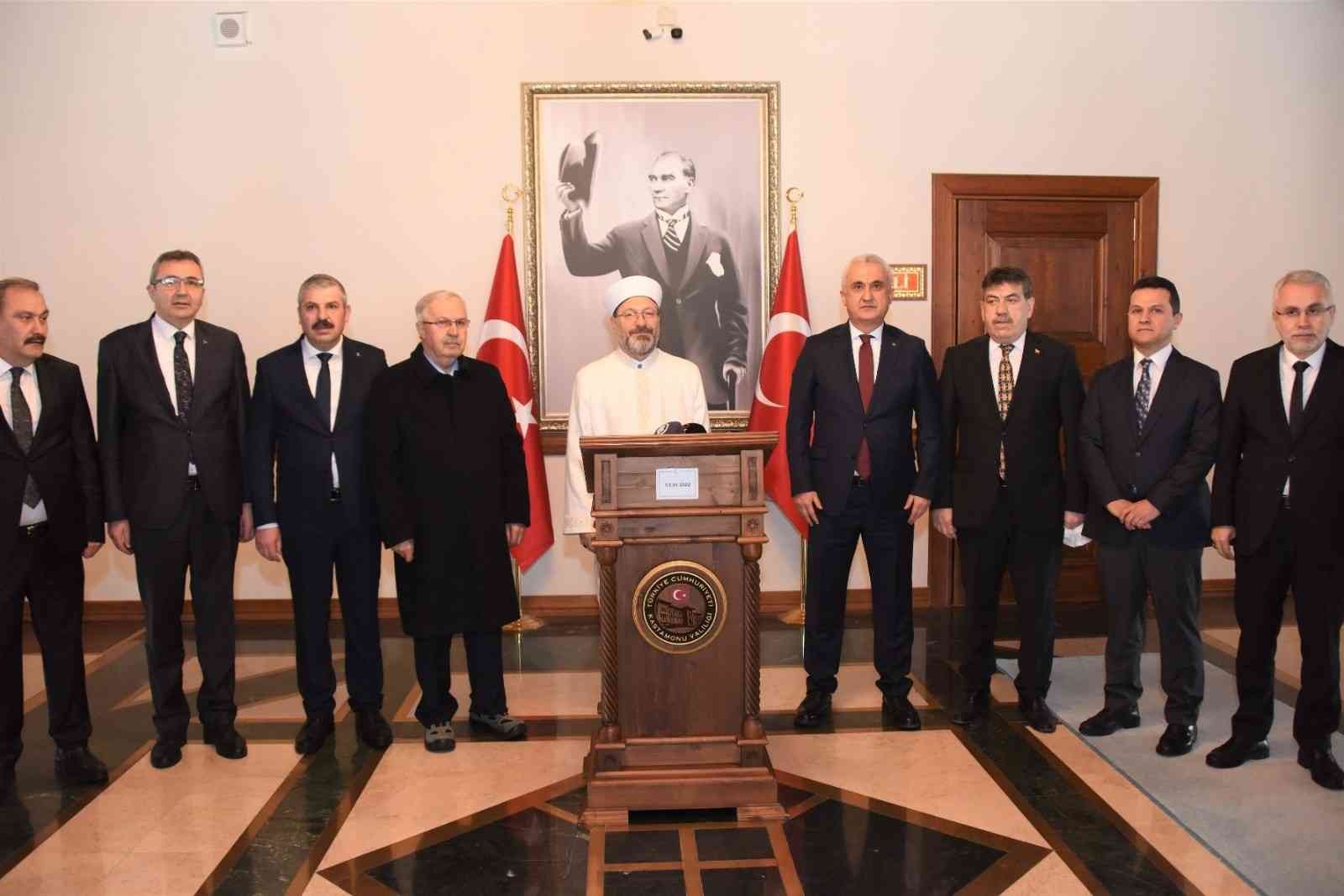Diyanet İşleri Başkanı Prof. Dr. Ali Erbaş: #kastamonu