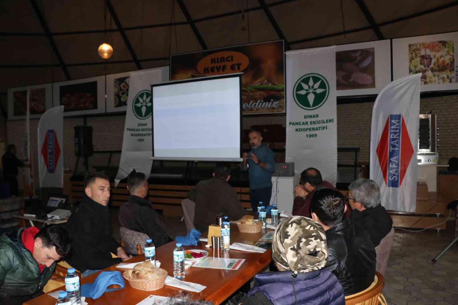 Sandıklı’da çiftçiler bilgilendirildi