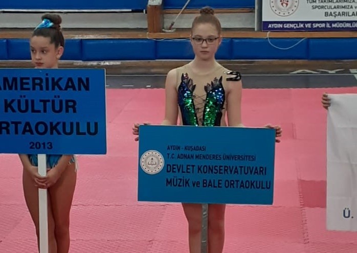 ADÜ Devlet Konservatuarı Öğrencisi Ersoy, jimnastik yarışmasında birinci oldu #aydin