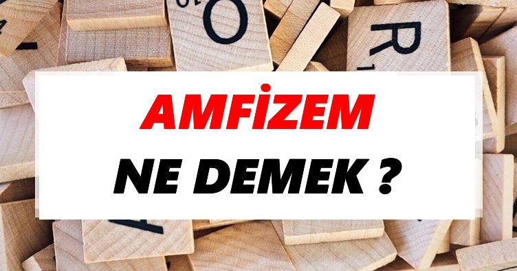 Amfizem Ne Demek? TDK’ya Göre Amfizem Sözlük Anlamı Nedir?