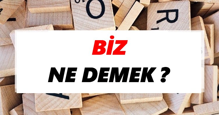 Biz Ne Demek? TDK’ya Göre Biz Sözlük Anlamı Nedir?