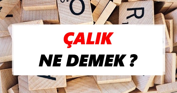 Çalık Ne Demek? TDK’ya Göre Çalık Sözlük Anlamı Nedir?