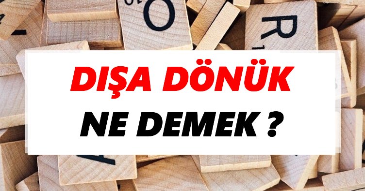 disa donuk ne demek tdk ya gore disa donuk sozluk anlami nedir tdk anlami haberleri