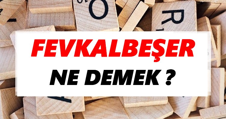 Fevkalbeşer Ne Demek? TDK’ya Göre Fevkalbeşer Sözlük Anlamı Nedir?
