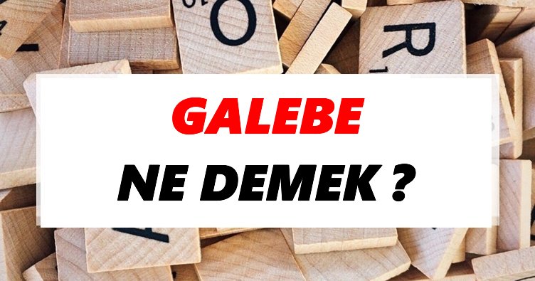 Galebe yapmak ne demek?