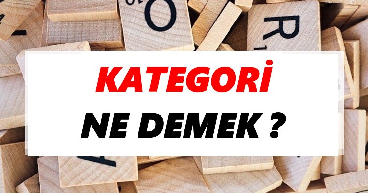 Kategori Ne Demek Tdk Ya Gore Kategori Sozluk Anlami Nedir Tdk Anlami Haberleri