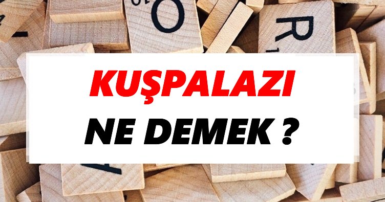 Kuşpalazı Ne Demek? TDK’ya Göre Kuşpalazı Sözlük Anlamı Nedir?