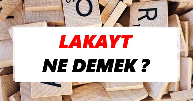 Lakayt Ne Demek? TDK’ya Göre Lakayt Sözlük Anlamı Nedir?