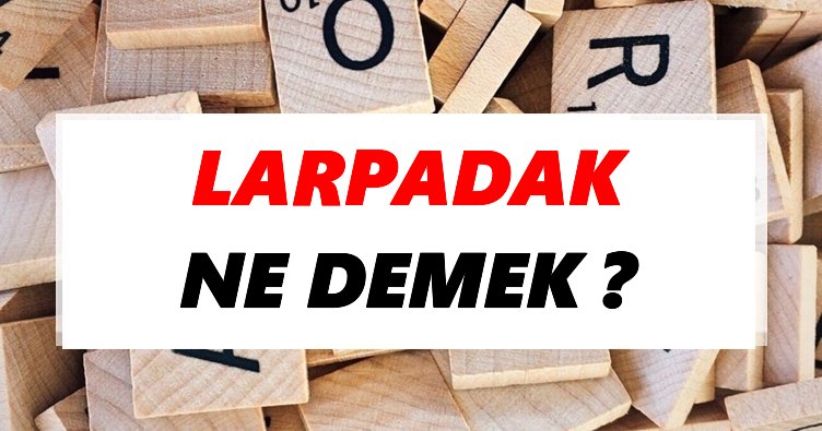 Larpadak Ne Demek? TDK’ya Göre Larpadak Sözlük Anlamı Nedir?