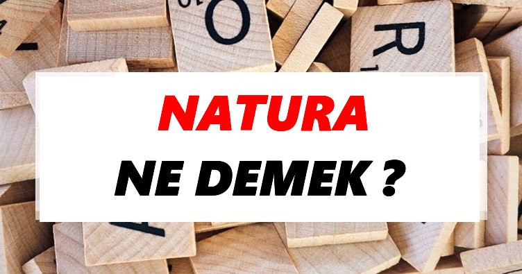 Natura Ne Demek? TDK’ya Göre Natura Sözlük Anlamı Nedir?