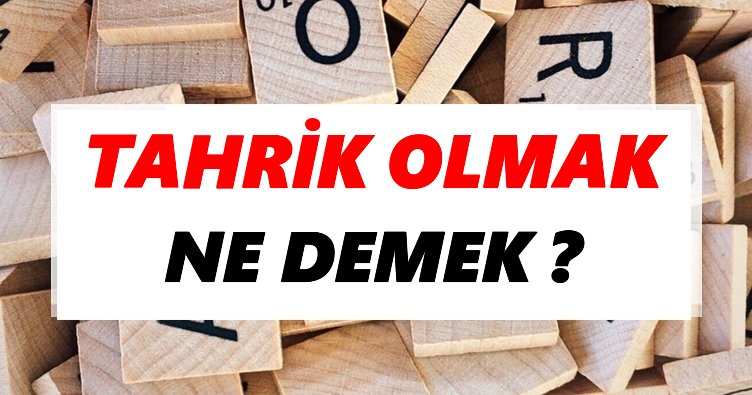 tahrik olmak ne demek tdk ya gore tahrik olmak sozluk anlami nedir tdk anlami haberleri
