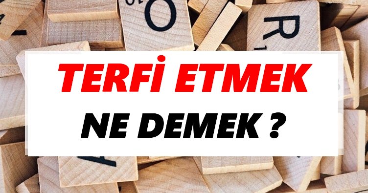 Terfi etmek Ne Demek? TDK’ya Göre Terfi etmek Sözlük Anlamı Nedir?