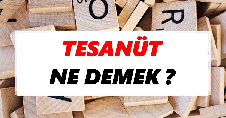 Tesanüt Ne Demek? TDK’ya Göre Tesanüt Sözlük Anlamı Nedir?