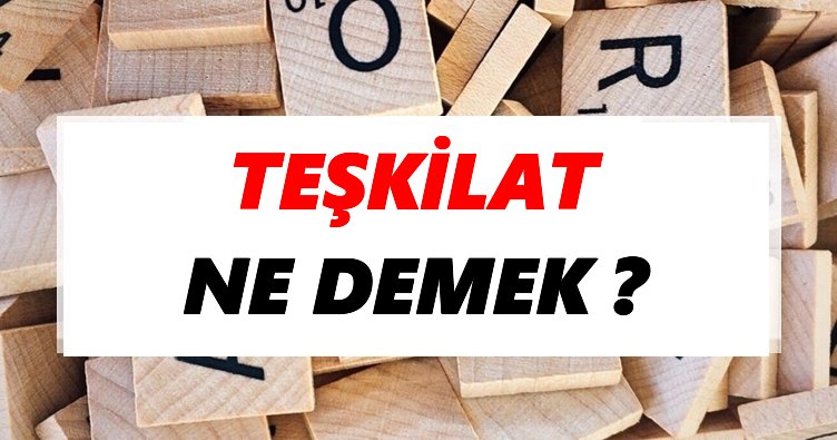 Teşkilat Ne Demek? TDK’ya Göre Teşkilat Sözlük Anlamı Nedir?