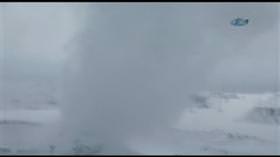 Zonguldak'ta kar hortumu görüntülendi!