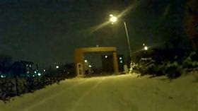 Şehirde snowboard keyfi