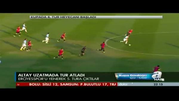 Altay: 1 - Kayseri Erciyesspor: 0 (Özet)