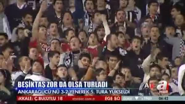 Beşiktaş: 3 - Ankaragücü: 2 (Özet)