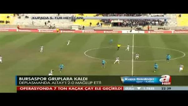 Altay: 0 - Bursaspor: 2 (Özet)