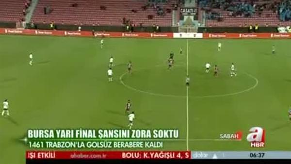 1461 Trabzon: 0 - Bursaspor: 0 (Özet)