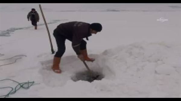 Eksi 15 derecede eskimo usulü balık avı