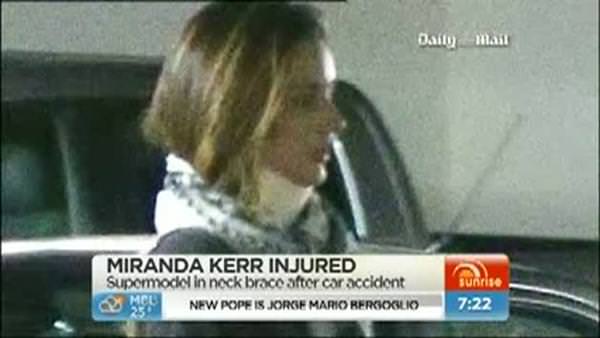 Miranda Kerr kaza geçirdi
