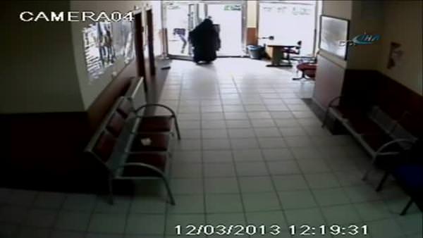 Hastanede hırsızlık kamerada