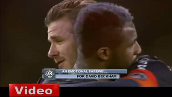 Beckham gözyaşlarıyla veda etti