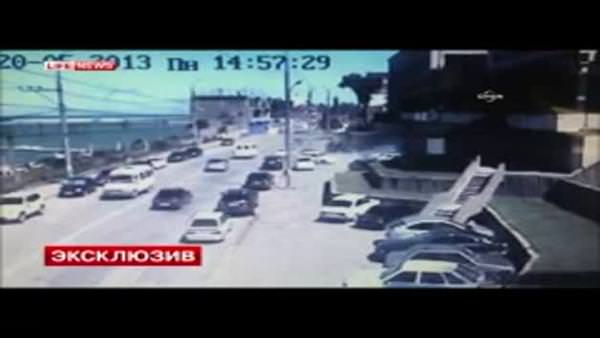 Rusya’daki çift patlama anı güvenlik kamerasında