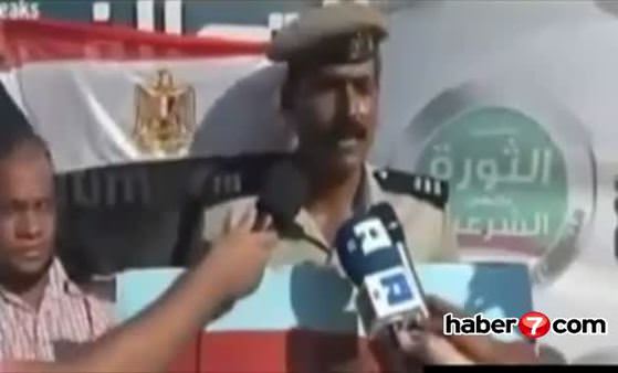 Mısırlı polis darbeye böyle isyan etti